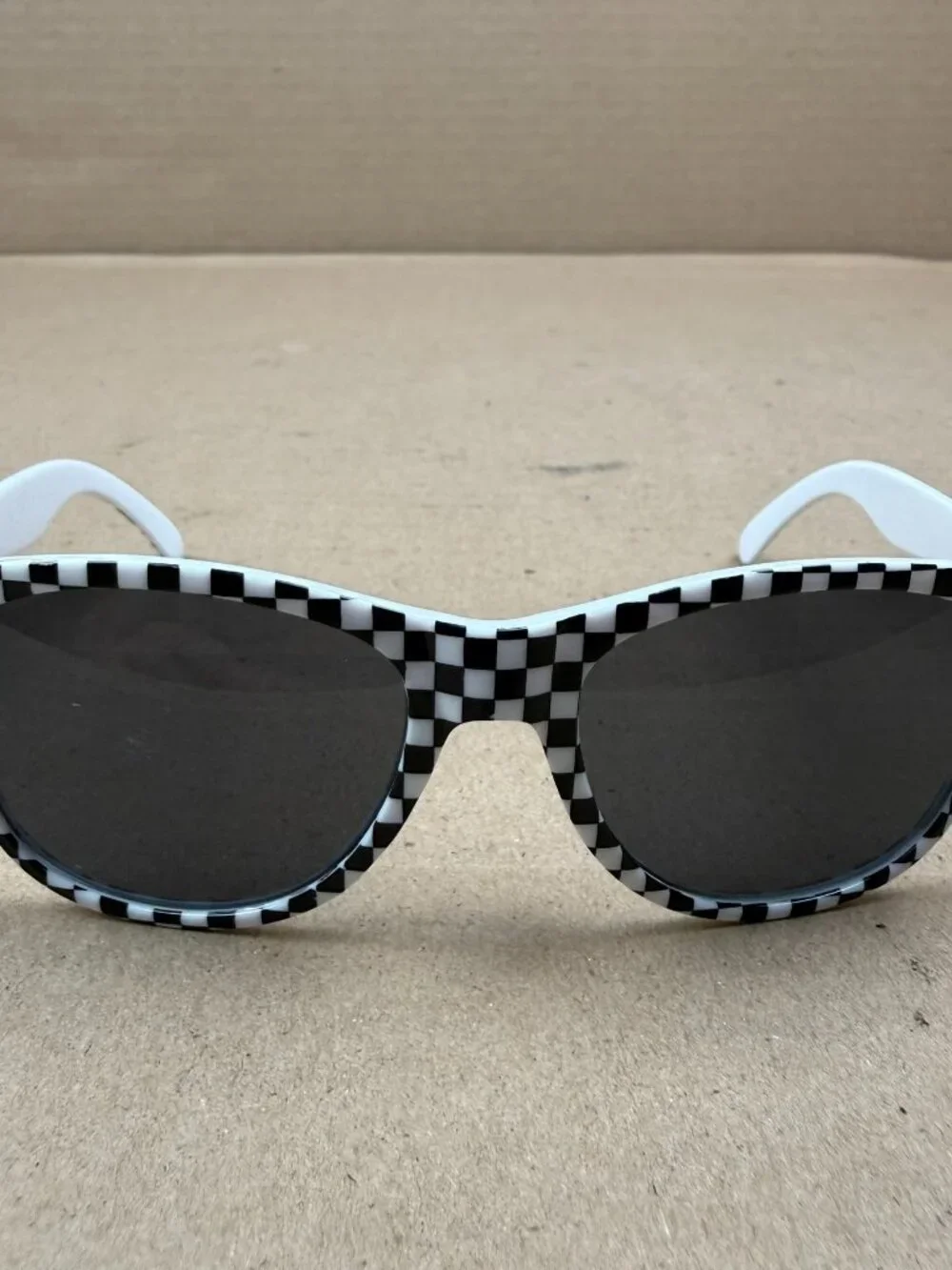 Youth Checkered Sunglasses Black Frame Accessory - DAMAGE - Scratches on Lens